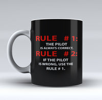 Thumbnail for Rule 1 - Pilot is Always Correct Designed Mugs