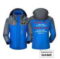 Thumbnail for Rule 1 - Pilot is Always Correct Designed Thick Winter Jackets