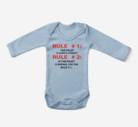 Thumbnail for Rule 1 - Pilot is Always Correct Designed Baby Bodysuits