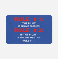 Thumbnail for Rule 1 - Pilot is Always Correct Designed Bath Mats