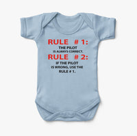 Thumbnail for Rule 1 - Pilot is Always Correct Designed Baby Bodysuits
