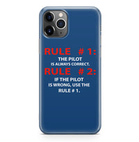 Thumbnail for Rule 1 - Pilot is Always Correct Designed iPhone Cases