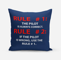 Thumbnail for Rule 1 - Pilot is Always Correct Designed Pillows