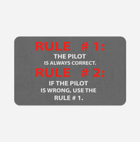 Thumbnail for Rule 1 - Pilot is Always Correct Designed Bath Mats