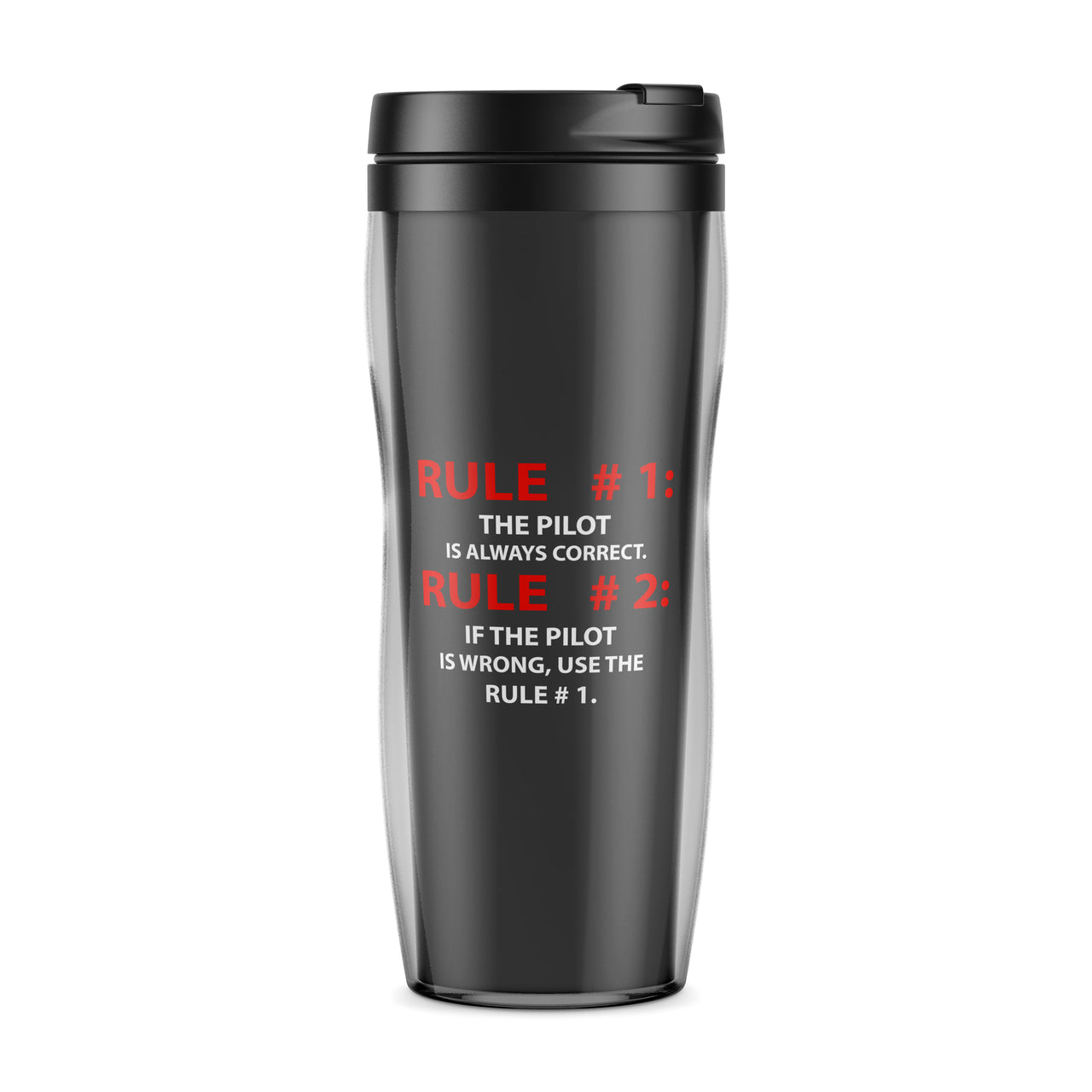 Rule 1 - Pilot is Always Correct Designed Travel Mugs