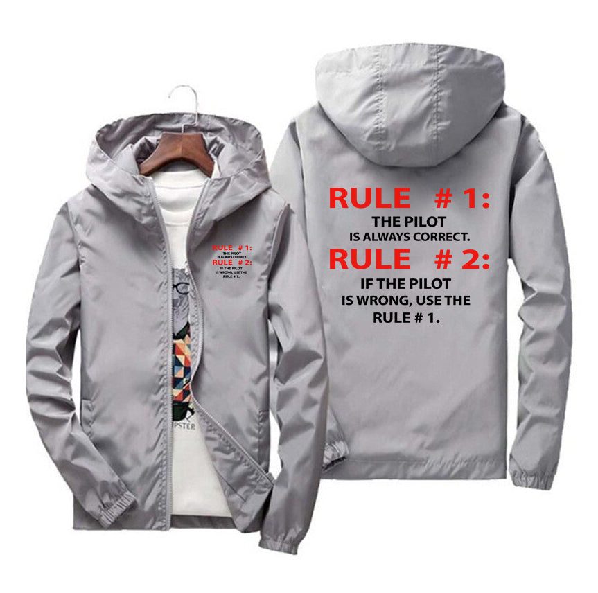Rule 1 - Pilot is Always Correct Designed Windbreaker Jackets