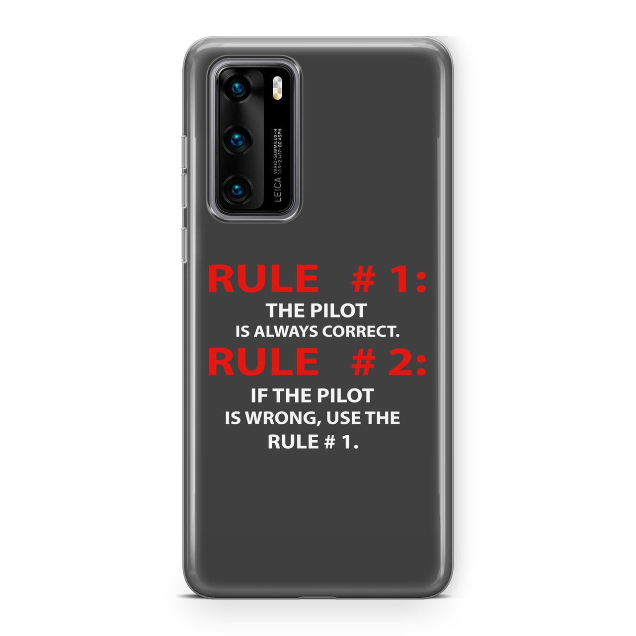 Rule 1 - Pilot is Always Correct Designed Huawei Cases