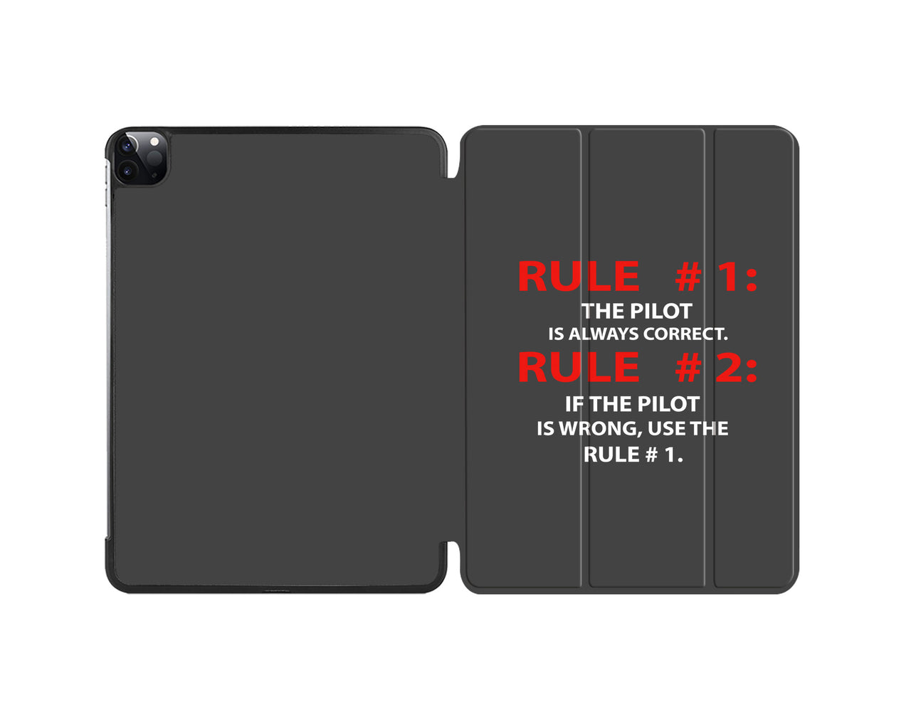 Rule 1 - Pilot is Always Correct Designed iPad Cases