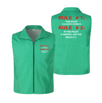 Thumbnail for Rule 1 - Pilot is Always Correct Designed Thin Style Vests
