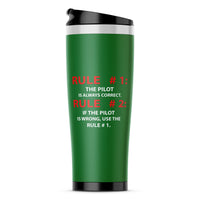 Thumbnail for Rule 1 - Pilot is Always Correct Designed Travel Mugs