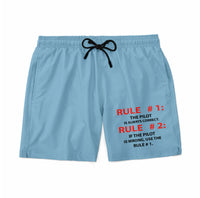 Thumbnail for Rule 1 - Pilot is Always Correct Designed Swim Trunks & Shorts