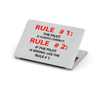 Thumbnail for Rule 1 - Pilot is Always Correct Designed Macbook Cases