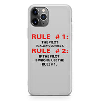 Thumbnail for Rule 1 - Pilot is Always Correct Designed iPhone Cases