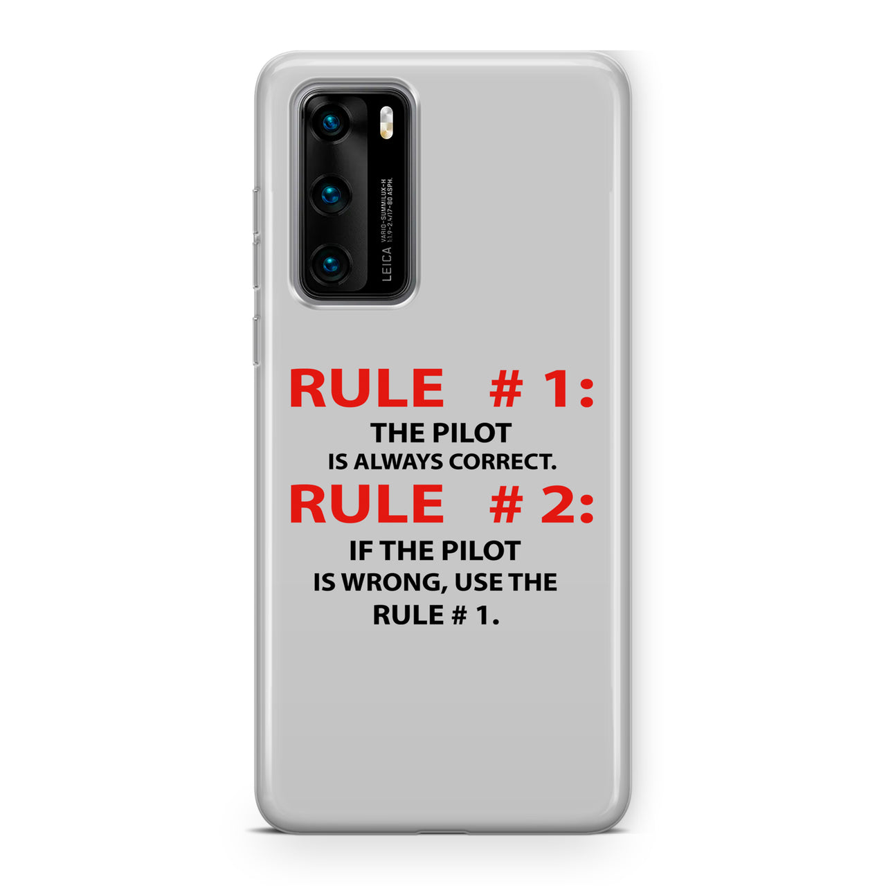 Rule 1 - Pilot is Always Correct Designed Huawei Cases