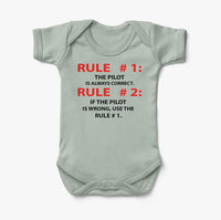Thumbnail for Rule 1 - Pilot is Always Correct Designed Baby Bodysuits