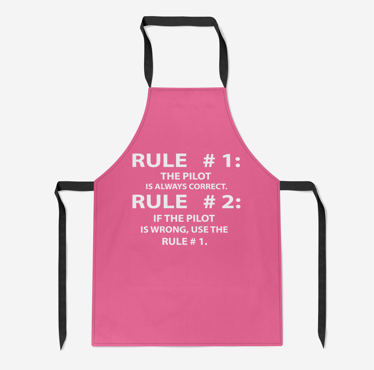 Rule 1 - Pilot is Always Correct Designed Kitchen Aprons