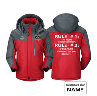 Thumbnail for Rule 1 - Pilot is Always Correct Designed Thick Winter Jackets