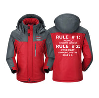 Thumbnail for Rule 1 - Pilot is Always Correct Designed Thick Winter Jackets