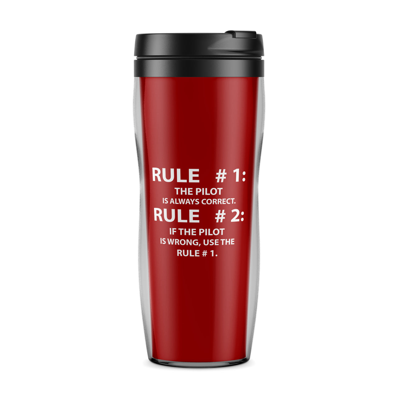 Rule 1 - Pilot is Always Correct Designed Travel Mugs