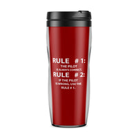Thumbnail for Rule 1 - Pilot is Always Correct Designed Travel Mugs