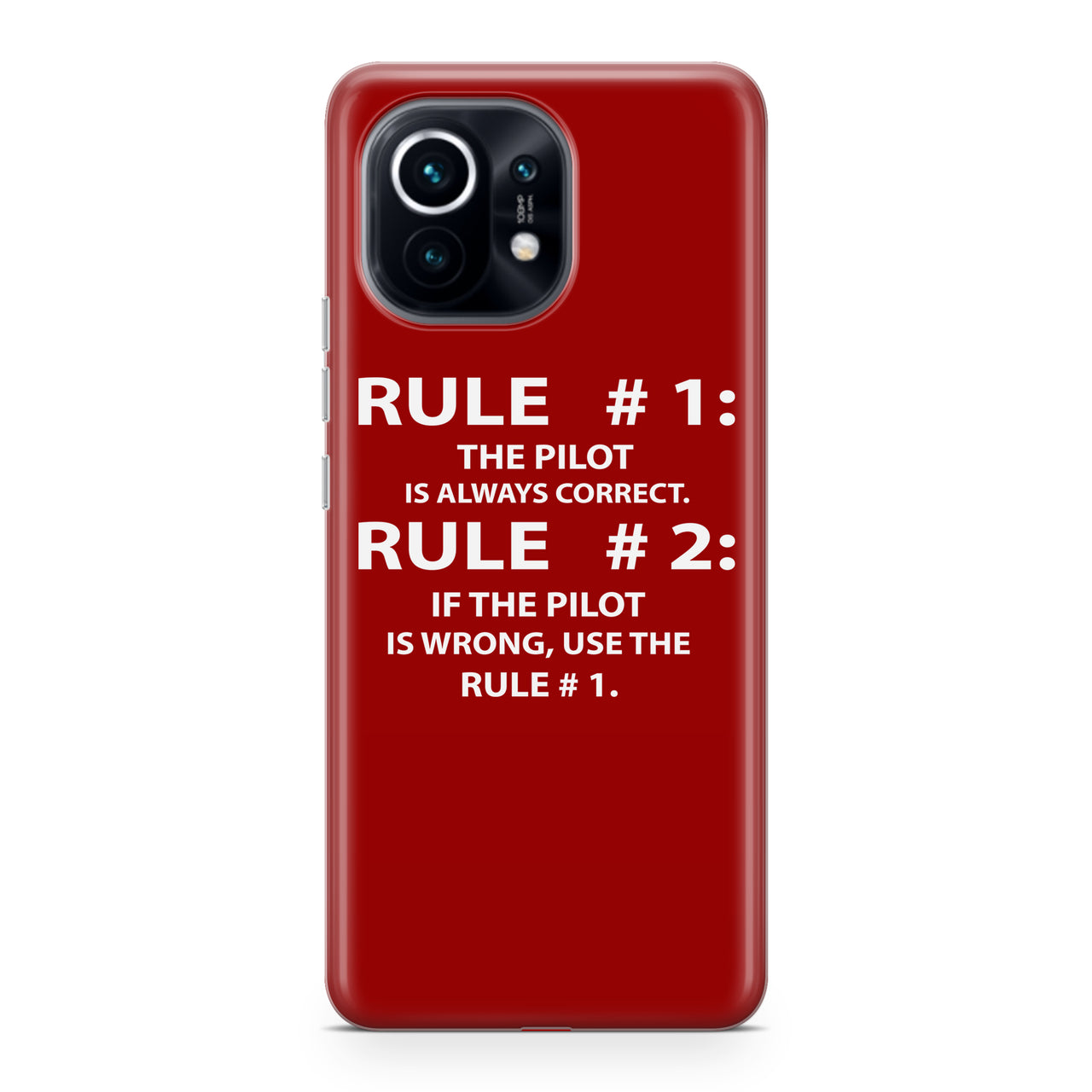 Rule 1 - Pilot is Always Correct Designed Xiaomi Cases