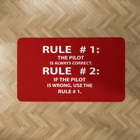 Thumbnail for Rule 1 - Pilot is Always Correct Designed Carpet & Floor Mats