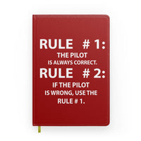 Thumbnail for Rule 1 - Pilot is Always Correct Designed Notebooks