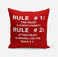 Thumbnail for Rule 1 - Pilot is Always Correct Designed Pillows