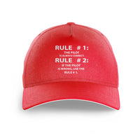 Thumbnail for Rule 1 - Pilot is Always Correct Printed Hats