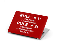 Thumbnail for Rule 1 - Pilot is Always Correct Designed Macbook Cases