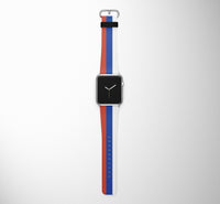 Thumbnail for Russia Flag Designed Leather Apple Watch Straps