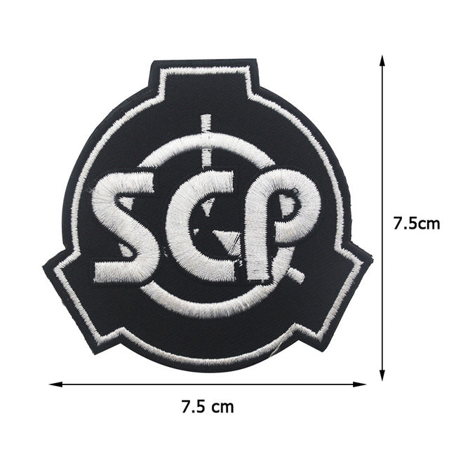  SCP Foundation Logo Embroidered Holographic Iron-On