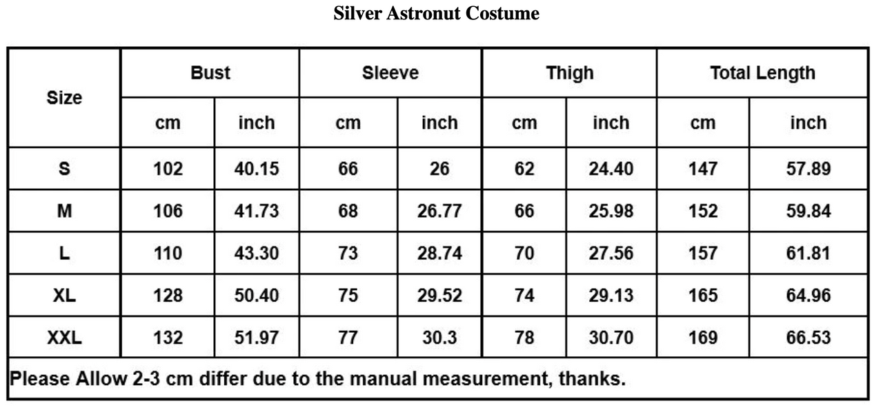 Gray Space NASA & Astranout Jumpsuit for Men (Halloween)