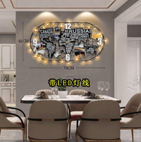 Thumbnail for Super Decorative World Map & Wall Clocks