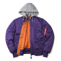 Thumbnail for Super Cool Detachable Hooded Style Pilot Jackets