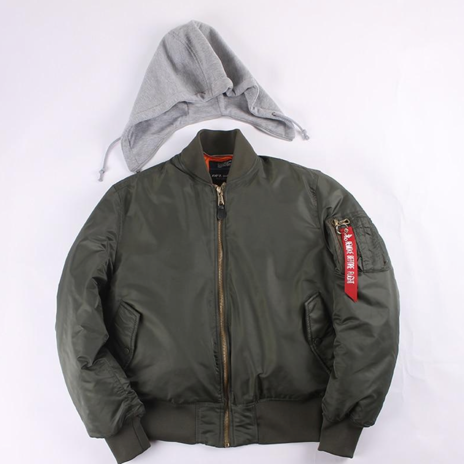 Super Cool Detachable Hooded Style Pilot Jackets