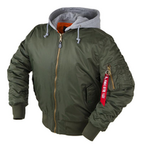 Thumbnail for Super Cool Detachable Hooded Style Pilot Jackets