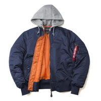 Thumbnail for Super Cool Detachable Hooded Style Pilot Jackets