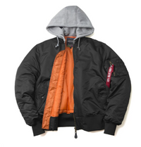 Thumbnail for Super Cool Detachable Hooded Style Pilot Jackets