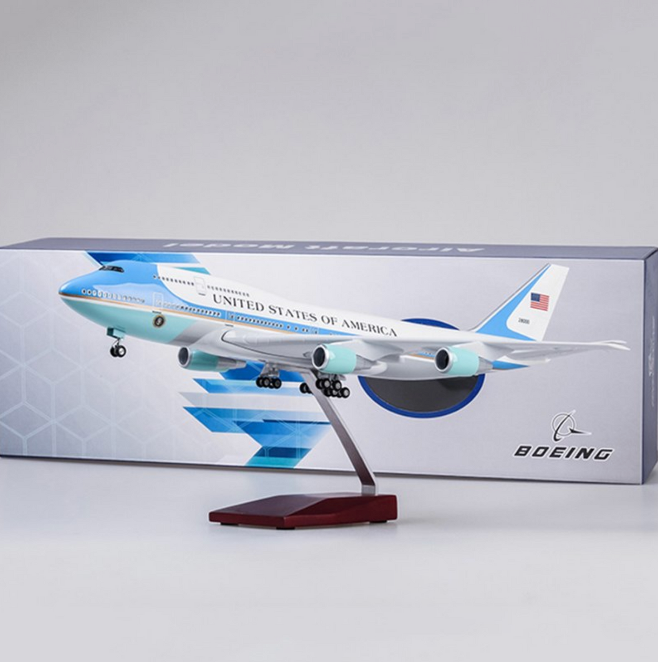 United States Air Force One Boeing 747 (Special Edition 47CM) Airplane Model