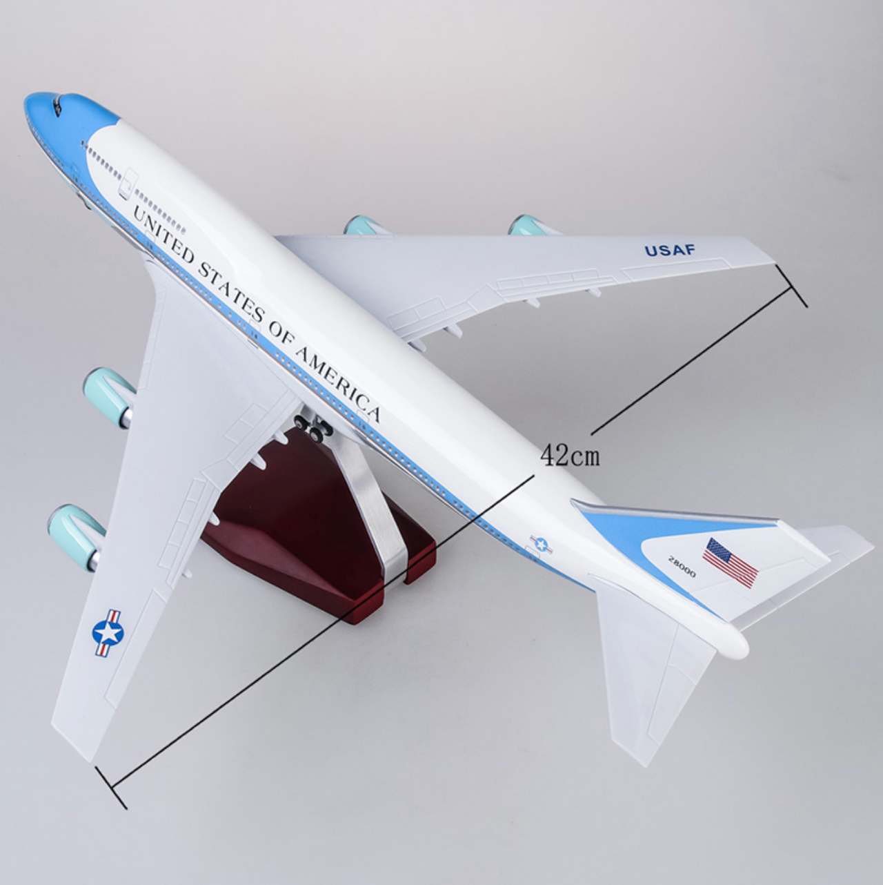 United States Air Force One Boeing 747 (Special Edition 47CM) Airplane Model