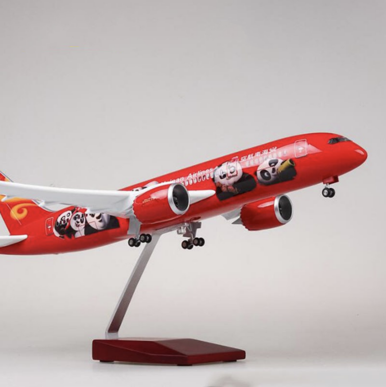 Hainan Airlines Panda Boeing 787 Airplane Model (1/130 Scale