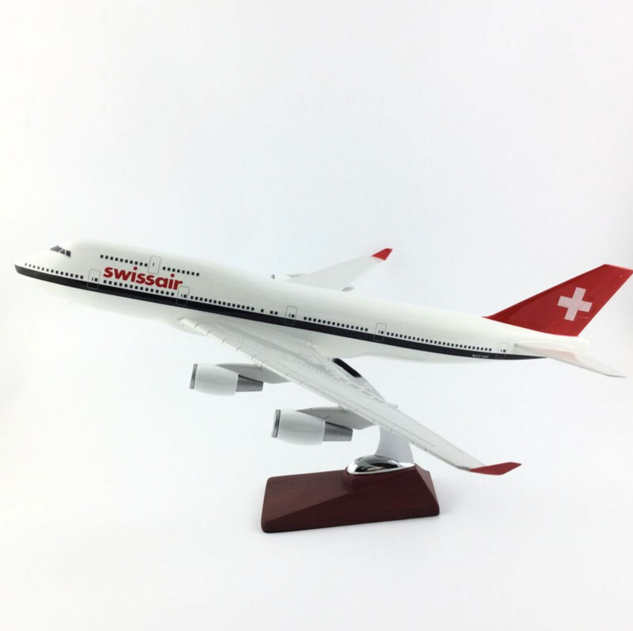 Swissair Boeing 747 Airplane Model (Handmade Special Edition 45CM)