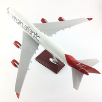 Thumbnail for Virgin Atlantic Boeing 747 Airplane Model (Handmade Special Edition 45CM)