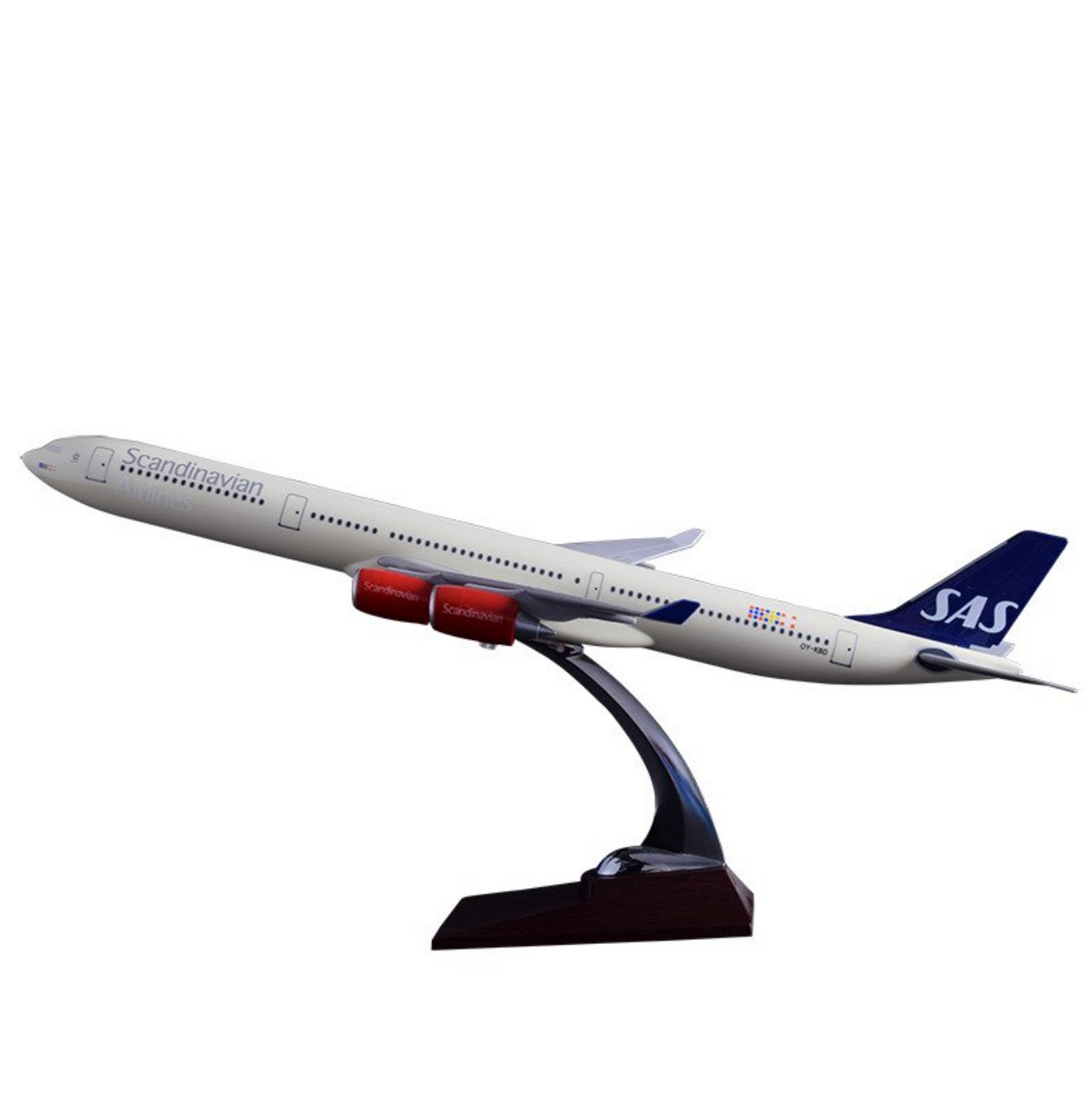 Scandinavian SAS Airbus A340 Airplane Model (Handmade 47CM)