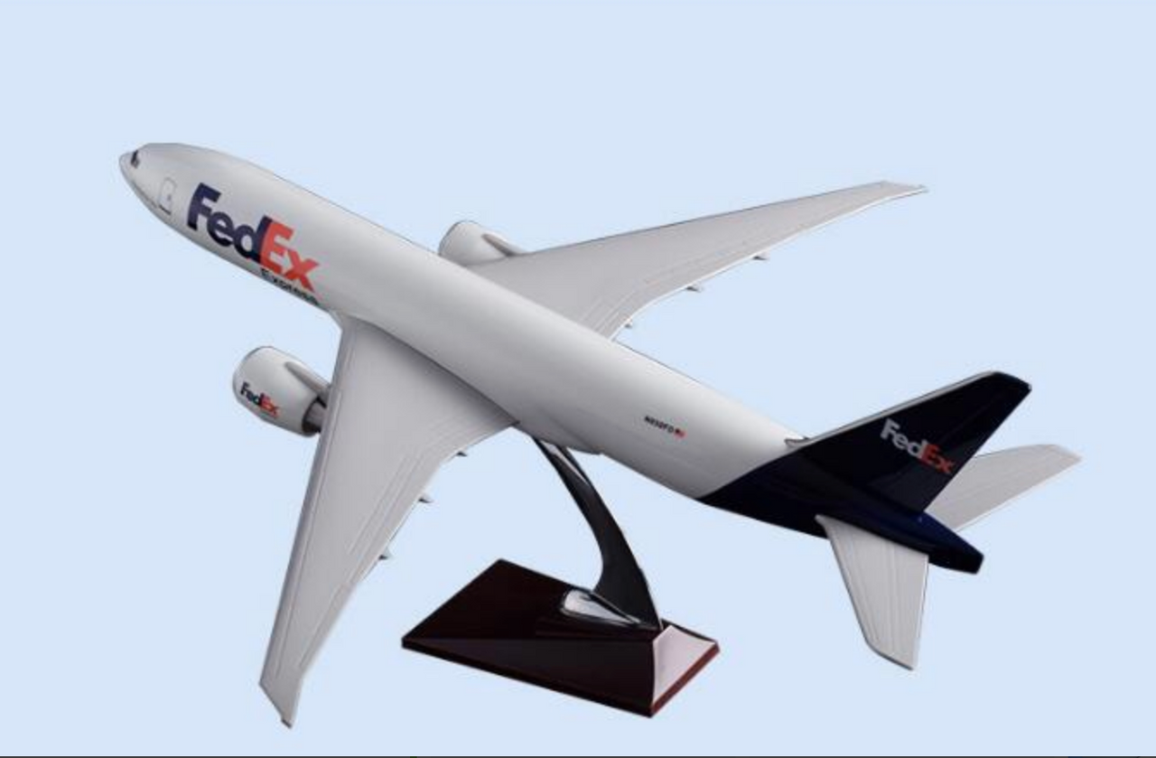 FedEx Cargo Boeing 777 Airplane Model (Handmade 47CM)