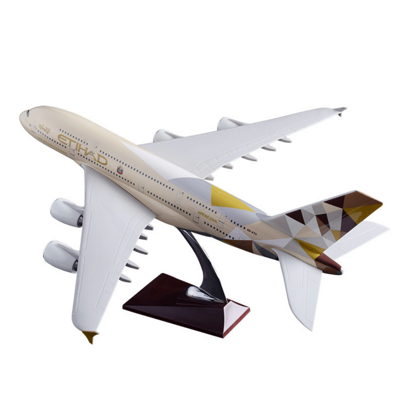 Etihad Airways Airbus A380 Airplane Model (Handmade 45CM)