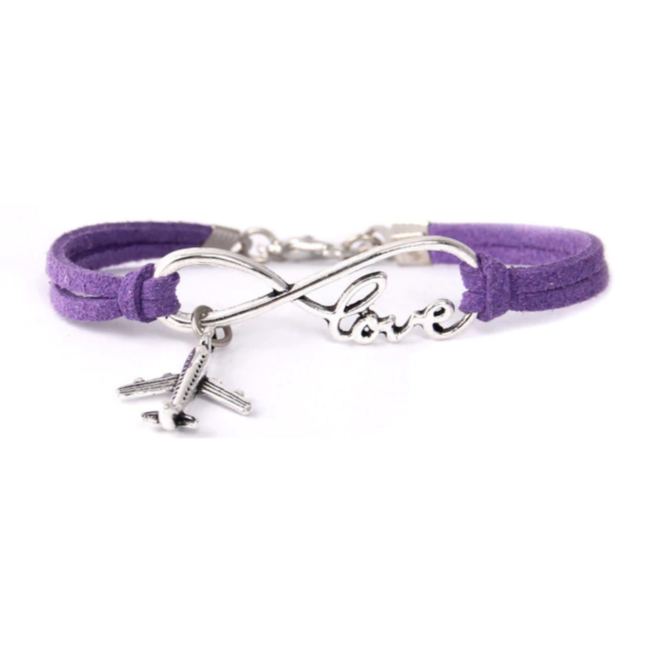 Love & Airplane Shape Designed Bracelets