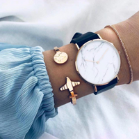 Thumbnail for 2 Pieces Golden Colour Airplane Bracelets