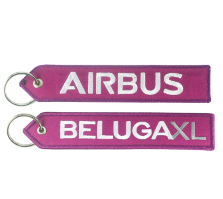 Pink Airbus BelugaXL (Original) Designed Key Chains